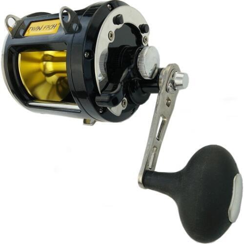 12000 series Max power 25kg casting reel 8 bearings deep sea fishing trolling reel metal coil right hand black fishing wheel