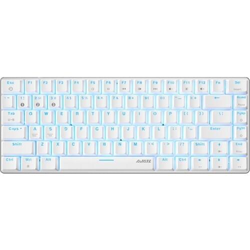 AJAZZ AK33 Bluetooth Keyboard 82 Keys Red Switche Gaming Mechanical Keyboard For Gamer Worker Computer Laptop PC Conflict-free