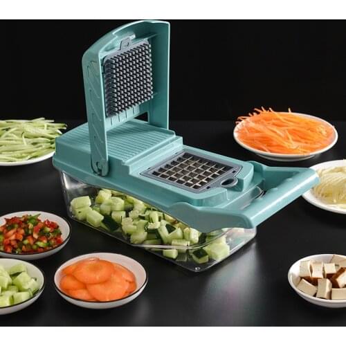 Multifunction Vegetable Cutter Fruit Potato Carrot Peeler Grater Dicer Kitchen Accessories Vegetable Slicer with Basket Chopper