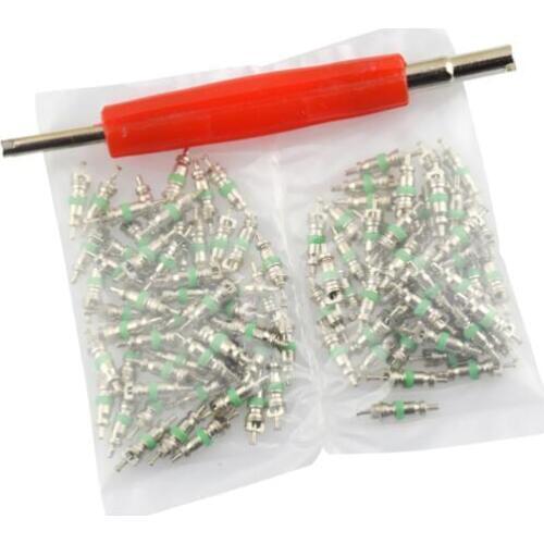 101 Pieces Truck R12 Air Conditioning A/C Valve Core&Remover Assortment Kit