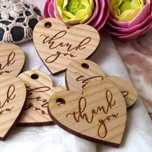 Custom Wedding wood tags， Thank you tags， Gift tags，Rustic Wood engrave wedding Wooden Keepsake，wedding Decoration