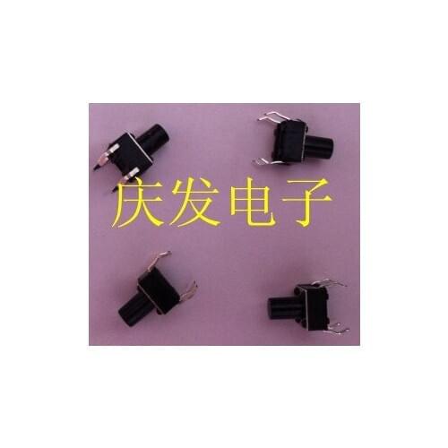 Original new 100% import shrapnel 6*6*7.5MM high touch switch 4 vertical feet copper foot button 6X6X7.5MM