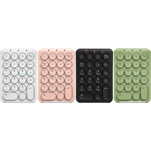 Number Pad Portable Wireless Bluetooth-compatible 22-Key Numeric Keypad Keyboard QW