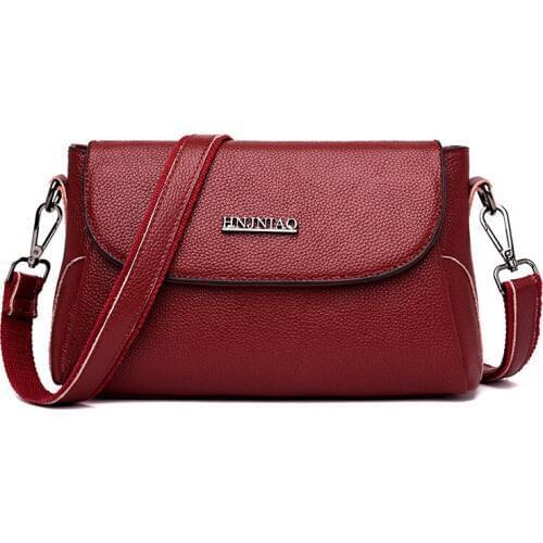 Female Genuine Leather Luxury Handbags Women Messenger Bags Designer Ladies Summer Crossbody Shoulder Bag for Women Black Purse