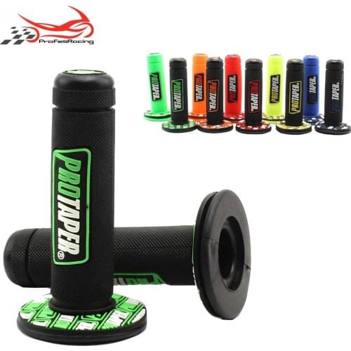 10 Colors Option Handle Grip Protaper Motorcycle Protaper Dirt Pit Bike Motocross 7/8" Rubber Gel Hand Grips Brake Hands GY202