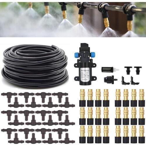 45W Water Pump Self-Priming Garden Irrigation System Drip Irrigation System Spray Water Automatic Garden Spray Cooling System