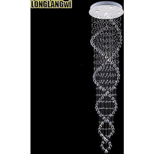 LED K9 Modern Crystal Chandeliers Light Fixture Crystal Luster Double Helix Chandeliers lighting