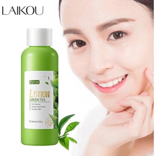 100ml Green Tea Moisturizing Face Lotion Anti-Aging Cream Oil Control Deep Nourishing Repairing Facial Skin Care Emulsion