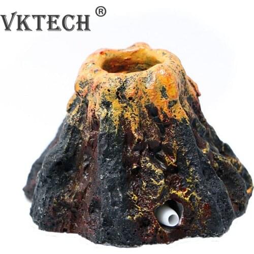 Aquarium Air Pump Volcano Shape Air Bubble Stone Oxygen Pump Bubble Fish Tank Decoration Ring Stone Tank Oxygen Pump