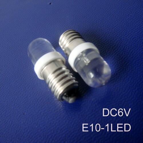 High quality 6V car led E10 bulbs,led e10 warning lights E10 6.3V E10 led indicating lamp,e10 lights led free shipping 20pcs/lot