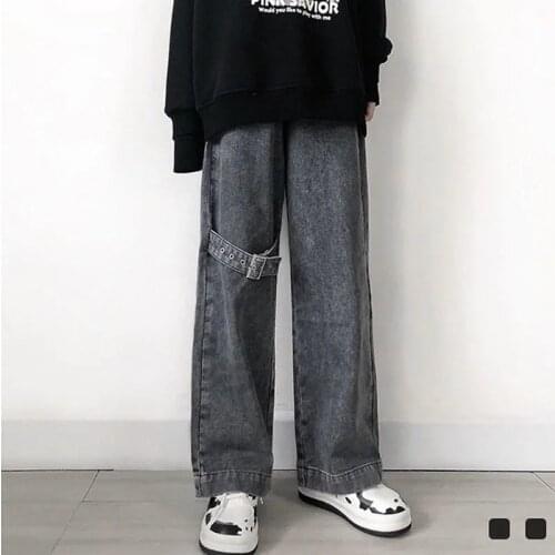 Punk Hip Hop Womens Fashion Jeans For Girl Straight Pants Trousers Female Harajuku Jean Denim Bagge Cool Autumn Jeans Femme