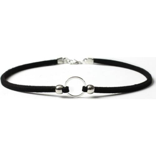 Vintage cubana Black Leather Velvet Choker Necklace Layer Chockers Vintage Gothic Jewelry Goth Necklace for Women free shipping