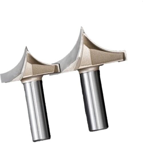 1/2 1/4 Handle Woodworking Tool V Type Engraving End Mill for Wood CNC Trimming Machine Milling Cutter Chamfering Router Bit