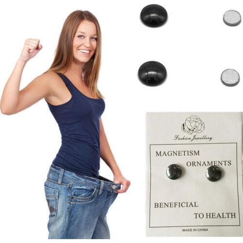 1/4/6/10Pairs Weight Loss Earring Bio Magnetic Slimming Stimulating Acupoints Health Acupressure can CSV