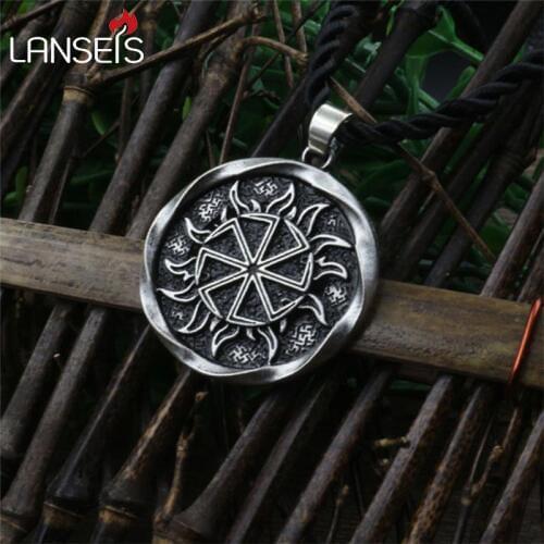 1pcs Alatyr star Slavic jewelry Sun symbol Amulet pendant norse Occult Pendant Germanic Pagan men necklace