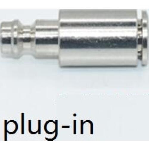 1PCS Pure copper Pulg-in type pneumatic quick-connect male European pneumatic quick connect Male joint 1/8 1/4 3/8 1/2