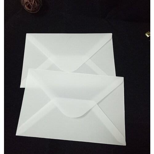100pcs/lot) Translucent Paper Envelope Greeting Card Postcard Invitation Card Storage Envelopes