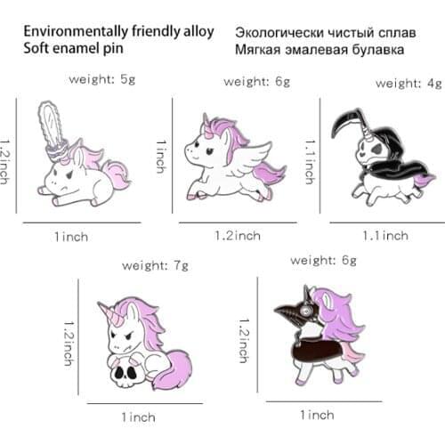 New 20Pcs Horse Alloy Brooch Badge Lapel Pin Action Figure Toy