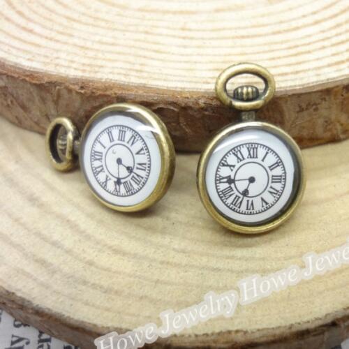 30 pcs Vintage Charms Watches Pendant Antique bronze Fit Bracelets Necklace DIY Metal Jewelry Making