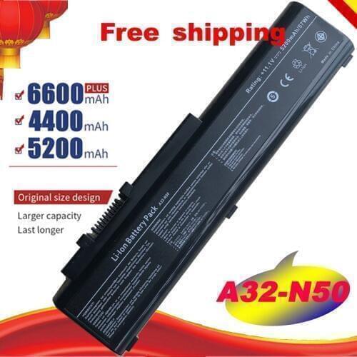6cell A32-N50 A33-N50 Battery For Asus N50 N50VN N50V N50VC N50A N50E N50F N50T N51A N51V N51S N51TP N51VF N51VG N51VN Free Ship