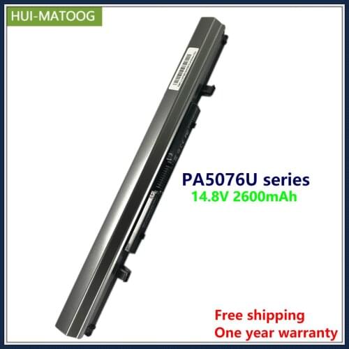 Laptop Battery PA5076U-1BRS PA5076U For TOSHIBA U900-T10S1 T11S1 PA5077U U940 U945 L950 14.8V 2600mAh