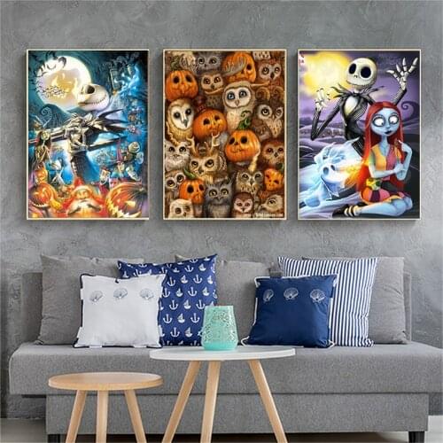 Diamond Painting Christmas Gift For KID DIY 5D Santa Claus Painting By Diamond Mosaic Halloween Pumpkin Picture Of Rhinestones