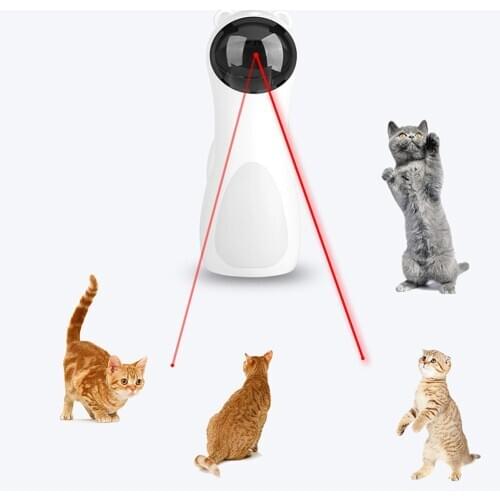 Automatic Cat Laser Pet Laser for Cats USB Charging Interactive Cats Chase Toy with 5 Rotating Modes Smart Funny Toys