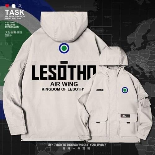 Kingdom of Lesotho LSO Sotho Basotho LS men jacket hooded air force logo army fan clothing jackets nation mens autumn clothes