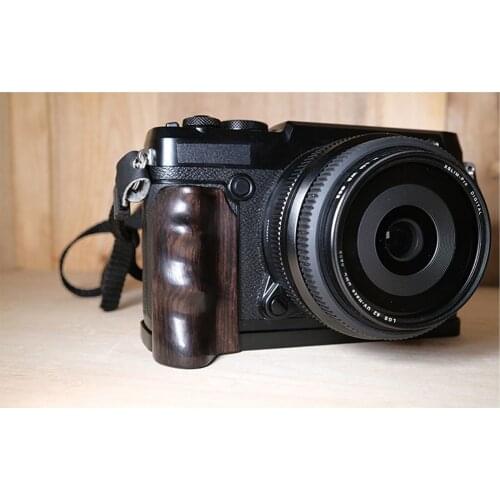 Wooden Hand Grip Holder L Bracket Padauk For Fujifilm GFX 50R Camera
