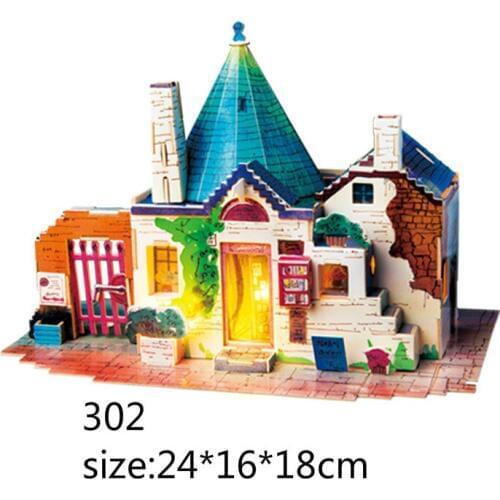 Diy Cabin Hand-made Assembly Building Model Mini-room with light Creative Christmas Gift