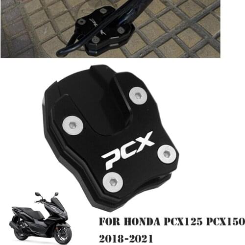 For HONDA PCX 125 PCX 150 PCX125 PCX150 2018-2021 Motorcycle Modification CNC Kickstand Sidestand Stand Extension Enlarger Pad