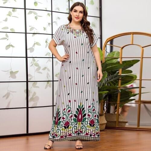 Elegant Women cotton Muslim Abaya Dress embrodiery Islamic Clothing Ramadan Musulman Turkey Moroccan Kaftan Maxi Hijab Vestidos