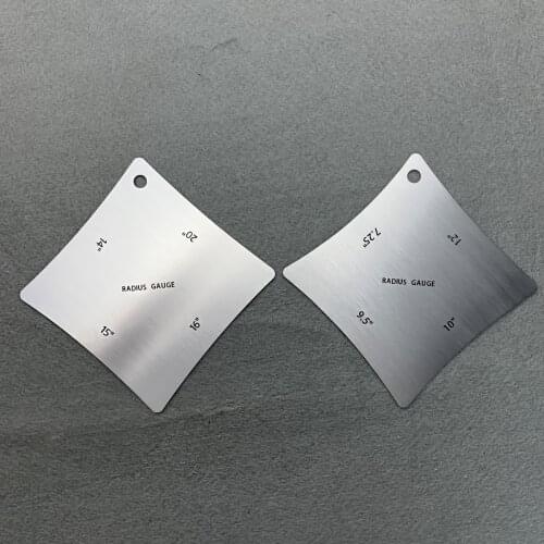 FLEOR 2PCS Guitar Radius Gauge Guitar Fretboard Measure Tool