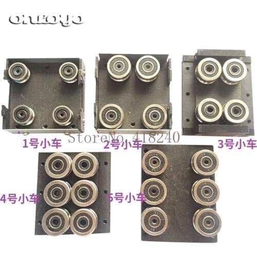 Computer Embroidery Machine Accessories Linear Guide Rail Wheels With Large Bearings Trolley Components X-direction Y-direction