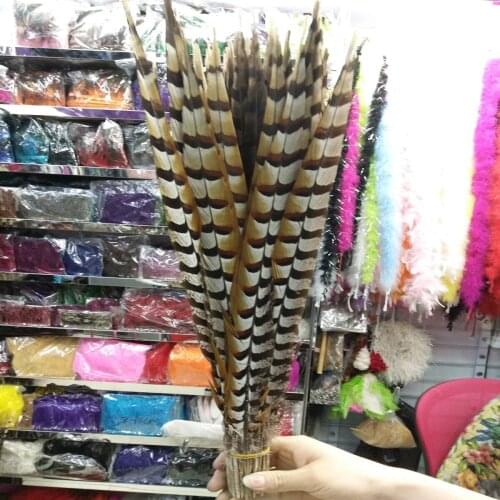 Wholesale 10pcs Beautiful 10-12inch/25-30cm natural copper chicken feathers stage performances decoration