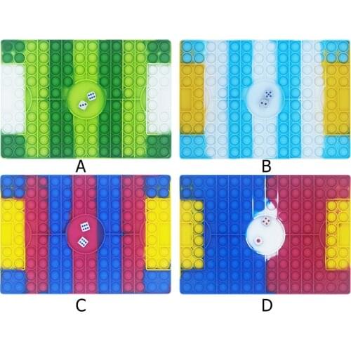 Football Field Push Bubble Toys Silicone Anti-Stress Fidget Toys Stress Reliever Squeeze Toys for Adult Children Decompression