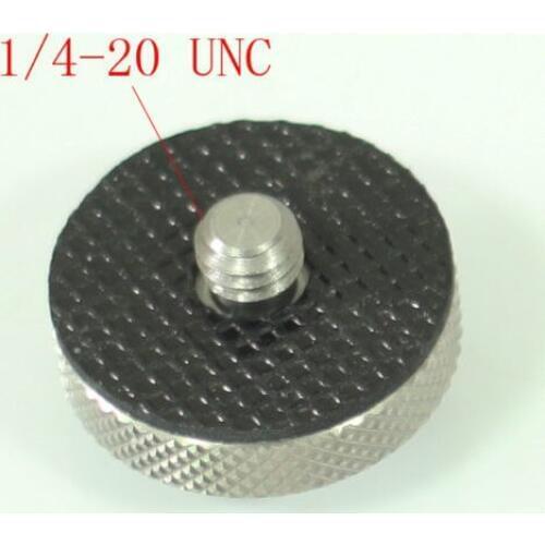 Metal Adapter conversion Screw M8-1.25 male to 1/4"-20 male for tripod head camera