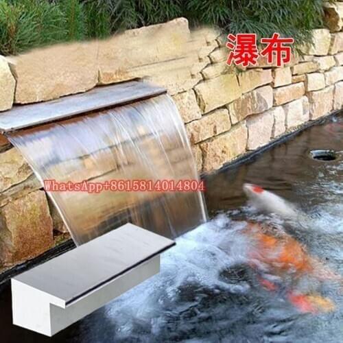 Villa rockery landscape waterfall fountain,water curtain wall,Stainless steel 304 fish pond flowing water waterfall wall nozzle