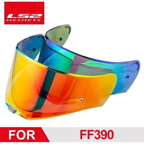 Original LS2 FF390 Valiant motorcycle helmet visor extra lens black rainbow silver lens only for LS2 FF390 moto helmet shield