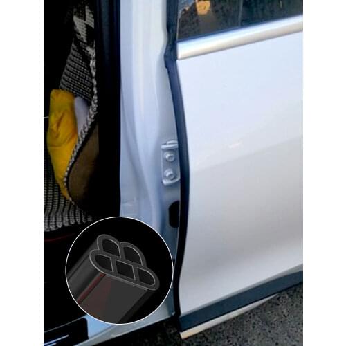Car Door Rubber Seal Strip Double Layer Sealing Adhesive Stickers Car Insulation Weatherstrip Auto Car seal