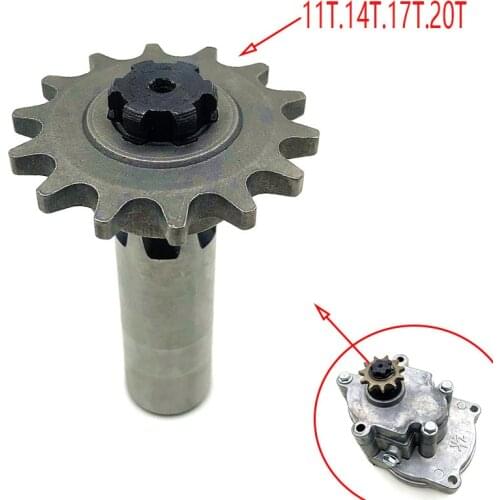 T8F Clutch Drum Gear Box Sprocket Axle fit 33cc 43cc 49cc Engine 11 14 17 20 tooth Gear Box for Scooter Mini bike
