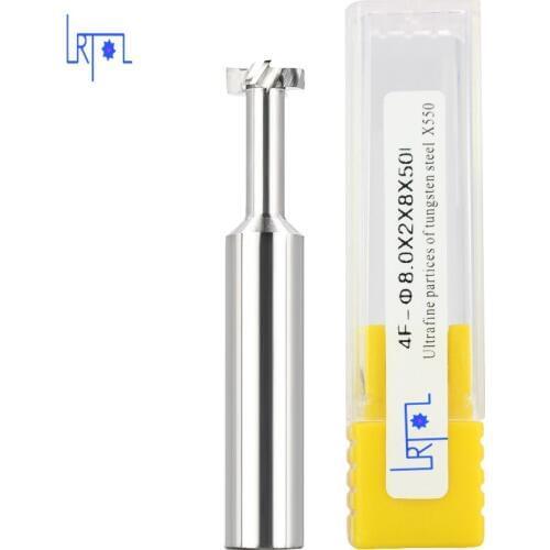 HRC 55 D8*H 0.5/1/1.5/2/2.5/3mm solid carbide T slot milling cutter,end mill for cnc machine