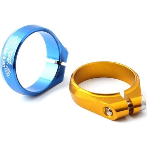 34.9mm Bicycle Seatpost Clamp Aluminum Alloy Quick Release Mountain Bike Lock Seat Post Tube Clip Clamp Fixed Gear