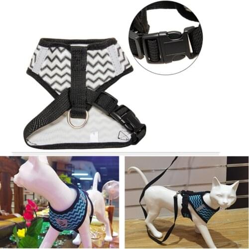 1pc Dog Breathable Mesh Dog Harness Leash Set Puppy Cat Chest Strap Vest For Adjustable Walking Lead Outdoor Product Supplies