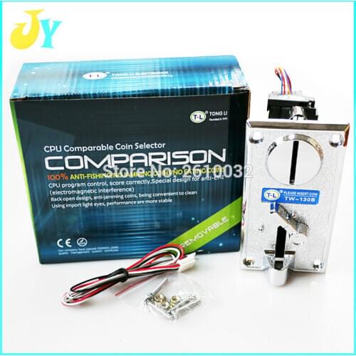 10PCS High Quality Plastic Electronic Coin Acceptor TL 130B CPU Multi Coin acceptors,Comparison Coin Selector,Side Coin Selector