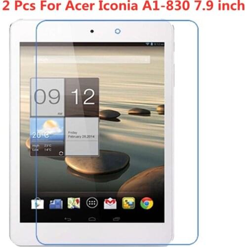 2 Pcs For Acer Iconia A1-830 a1 830 7.9 inch 9H Premium Tablet Tempered Glass Screen Protector Film Protector Guard Cover