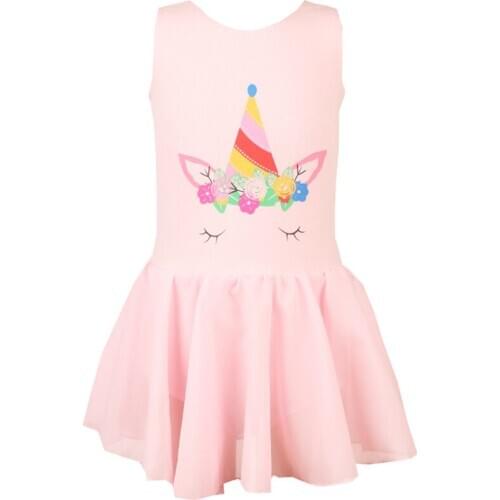 2020 Girls Skirted Ballet Dress Cartoon Dance leotard Ballet Tutu Dress Children Tulle Long Sleeve Princess Dress for Girls