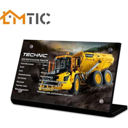 Acrylic display stand suitable for 42114 Volvo articulated transporter building block toy.the gift for children