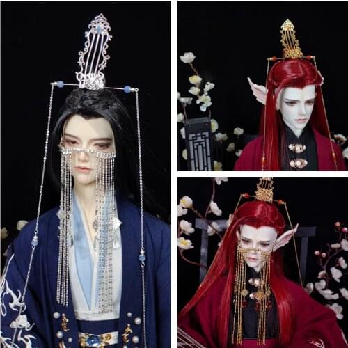 1/3 Scale BJD Hanfu Doll Wig Accessories Ancient Costume Hairwear Hairpin Hair Crown Head Accessories For BJD/SD Boy & Girl C149