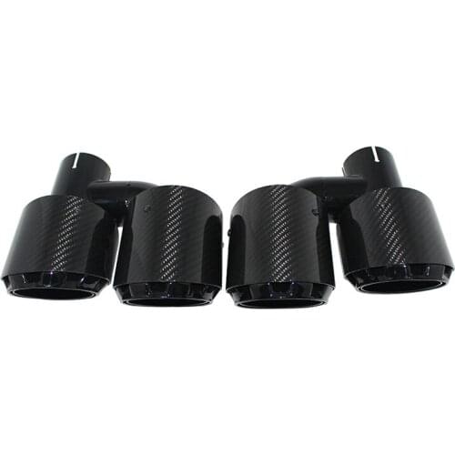 Accessories Exhaust pipe modified carbon fiber material 4 exhaust H-shaped tail throat suitable for many models of tail SZ004